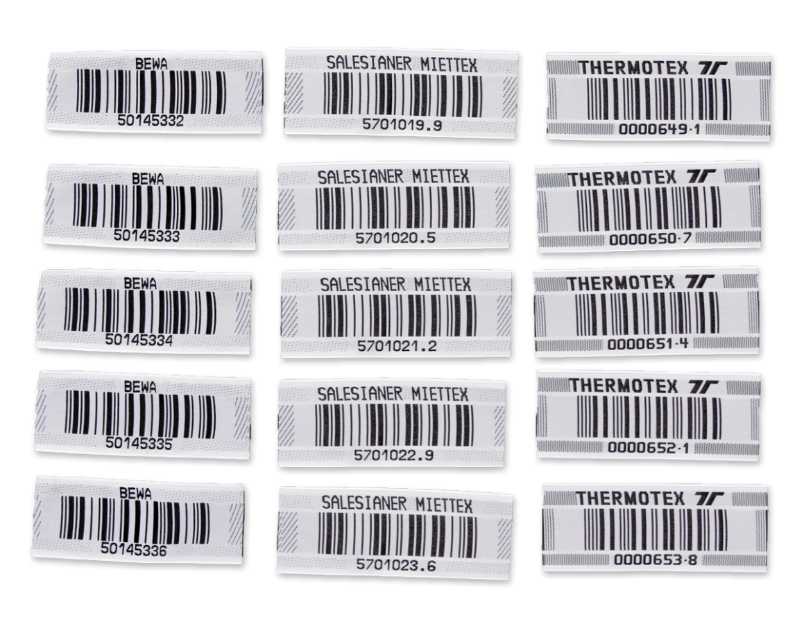 Etiquettes thermosensibles blanches avec encre intégrée - codes-barre